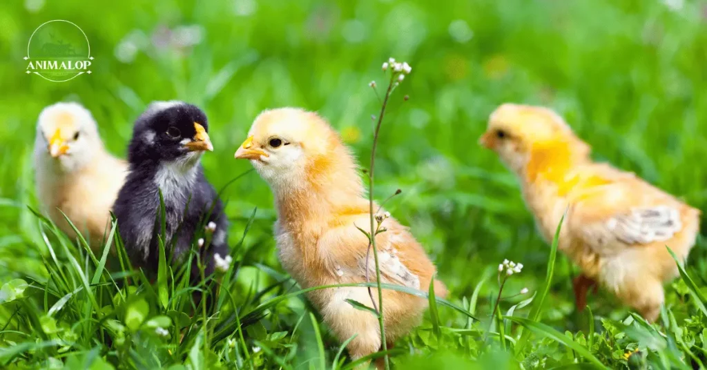 Fluffy Chicks Outside